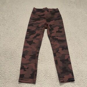 Lululemon Wunder Train High-Rise 
Heritage 365 Camo Brown Earth Multi size 4